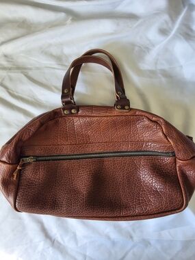 Go Forth Goods Hoffman Weekender In Cognac Bison